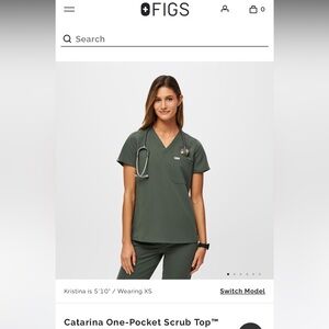Figs Scrub Top